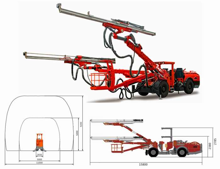 YZ-922D輪式雙臂吊籃鑿巖臺(tái)車(chē) YZ-922D輪式雙臂吊籃鑿巖臺(tái)車(chē)